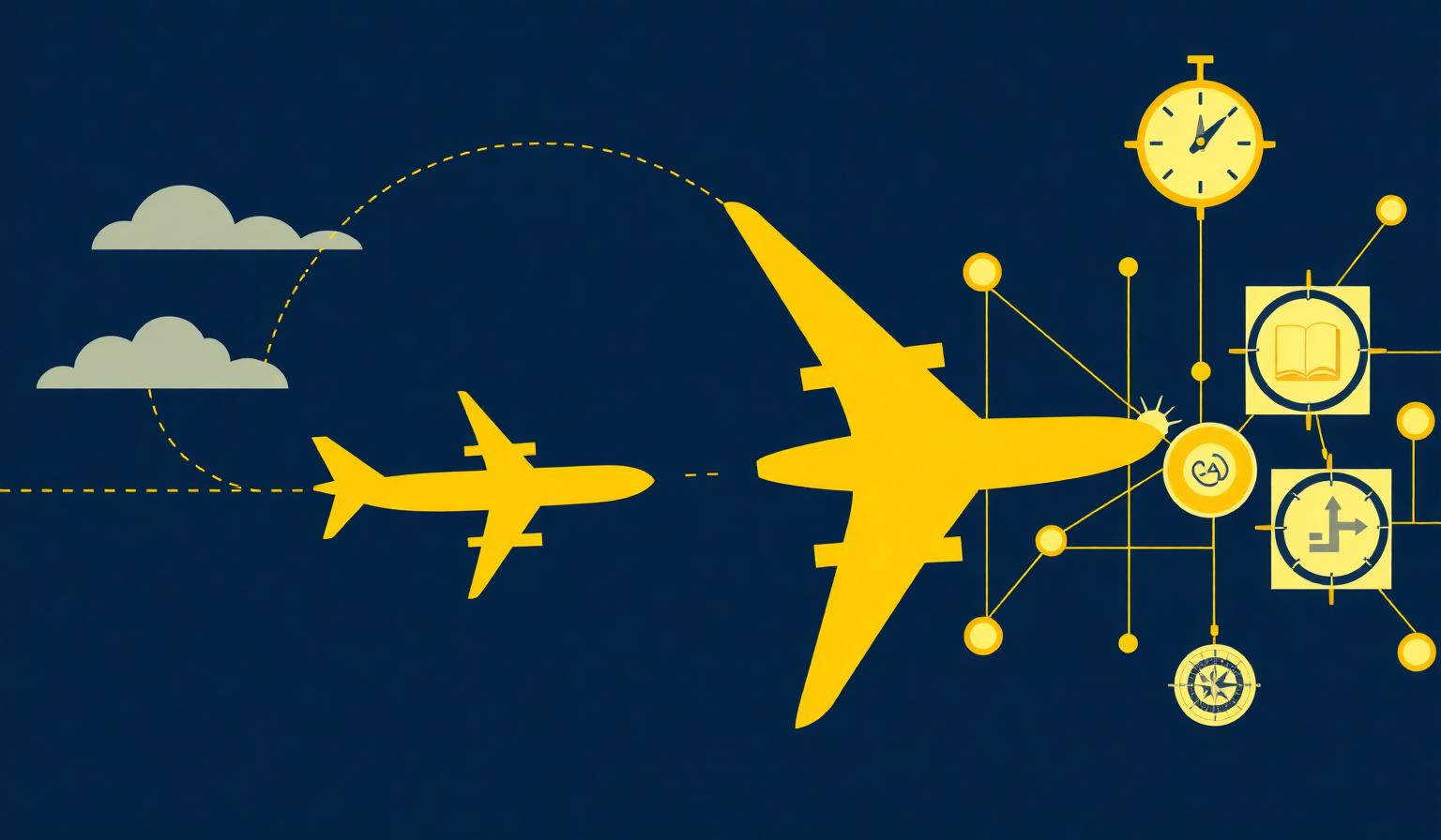 Executive Visual Journey — from fragmented aviation systems to trusted operational decisions