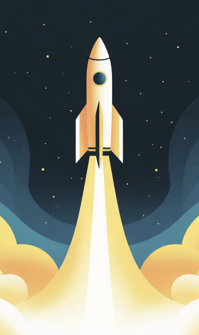 Rocket launching, illustrating accelerated decisions with Latttice